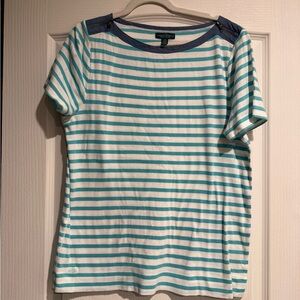 POLO Jean Co Ralph Lauren Stripes Tshirt 1X